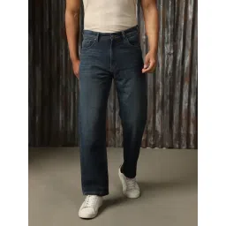 High Star Blue Cotton Straight Fit Jeans-picture-24