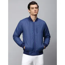 High Star Blue Full Sleeves Mandarin Collar Jacket-picture-36