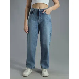 High Star Blue Regular Fit High Rise Jeans-picture-28