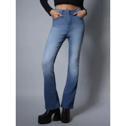 High Star Blue Regular Fit High Rise Jeans-picture-24