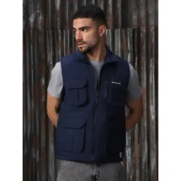 High Star Blue Regular fit Print Jackets-picture-32