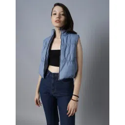 High Star Blue Regular Fit Puffer Jacket-picture-49