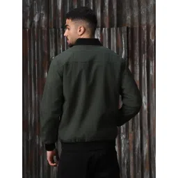 High Star Green Relaxed fit Print Jackets image 2