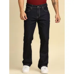 High Star Men Blue Bootcut Jeans-image-28
