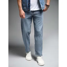 High Star Men Blue Relaxed Fit Light Fade Jeans-image-17