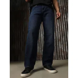 High Star Men Classic Relaxed Fit Straight Leg Light Fade Jeans-picture-39