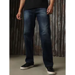 High Star Men Classic Relaxed Straight Fit Light Fade Comfort Streatch Jeans-picture-21