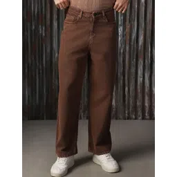 High Star Men Comfort Relaxed Fit Mid-Rise Cotton Jeans-picture-24