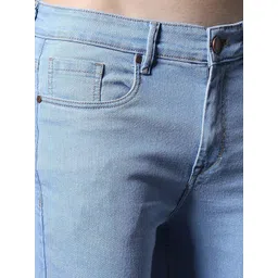 High Star Men Wide Leg Clean Look Mid-Rise Stretchable Jeans image 5