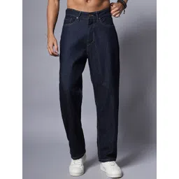 High Star Men Wide Leg Mid-Rise Clean Look Stretchable Jeans-image-33