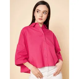 High Star Pink Crop Shirt image 1