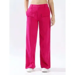 High Star Pink Wide Leg Trousers-picture-41