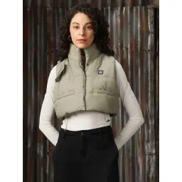 High Star Sage Green Regular Fit Puffer Jacket-picture-35