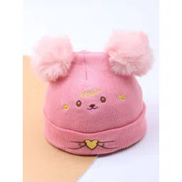 HIGHEVER Unisex Kids Embroidered Woollen Beanie-picture-13