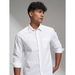 HIGHLANDER Comfort Cutaway Collar Relaxed Fit Pure Cotton Shirt-picture-28