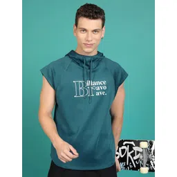 HIGHLANDER Green Typography Printed Hooded Sweatshirt-picture-36