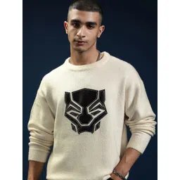 HIGHLANDER Marvel Black Panther Men Cable Knit Pullover Sweater-picture-15