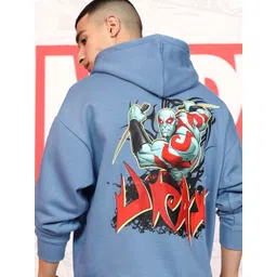 HIGHLANDER Marvel Men Guardians of the Galaxy Drop Shoulder Oversized Hooded Sweatshirt-picture-29