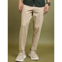 HIGHLANDER Men Beige Mid-Rise Trousers-picture-25