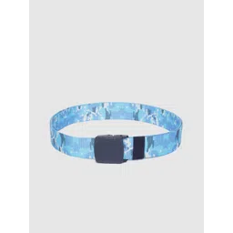 HIGHLANDER Men Blue & White Abstract Print Belt-picture-40