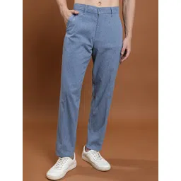 HIGHLANDER Men Blue Regular Fit Trousers-image-35