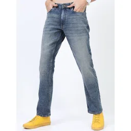 HIGHLANDER Men Blue Straight Fit Light Fade Stretchable Jeans-picture-35
