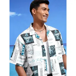 HIGHLANDER Men Boxy Opaque Printed Casual Shirt-picture-37