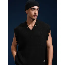 HIGHLANDER Men Cable Knit Sweater Vest-picture-20