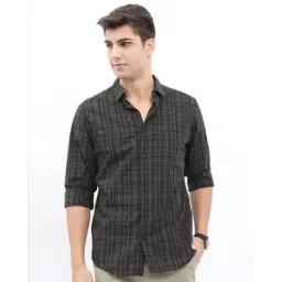 highlander Men Checked Slim Fit Shirt-picture-13