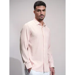 HIGHLANDER Men Comfort Opaque Striped Casual Shirt-picture-33