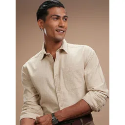 HIGHLANDER Men Comfort Slim Fit Opaque Casual Shirt-picture-26