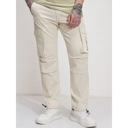 HIGHLANDER Men Comfort Straight Fit Cargos Trousers image 1
