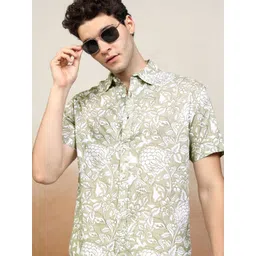 HIGHLANDER Men Floral Opaque Printed Casual Shirt-picture-25