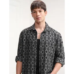 HIGHLANDER Men Geometric Printed Casual Shirt-picture-27