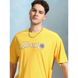 HIGHLANDER Men Graphic Printed Round Neck Oversized T-shirt-picture-12