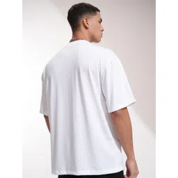 HIGHLANDER Men Graphic Printed Round Neck Oversized T-shirt image 5