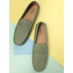 HIGHLANDER Men Green Driving Shoes-picture-30