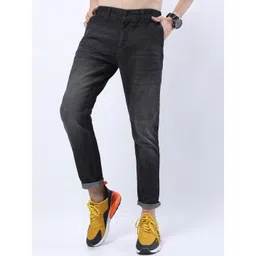 HIGHLANDER Men Grey Slim Fit Light Fade Stretchable Jeans-picture-26