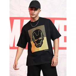 HIGHLANDER Men Iron Man Printed Drop-Shoulder Sleeves T-shirt-picture-18