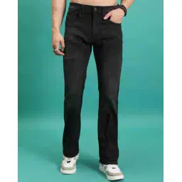 highlander Men Lightly Washed Bootcut Stretchable Jeans-picture-14
