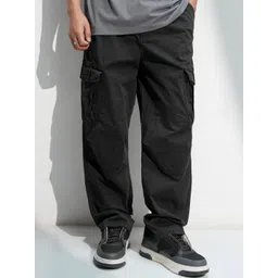 HIGHLANDER Men Loose Fit Cargos Trousers-picture-38
