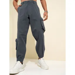 HIGHLANDER Men Loose Fit Carpender Cotton Joggers Trousers-picture-35