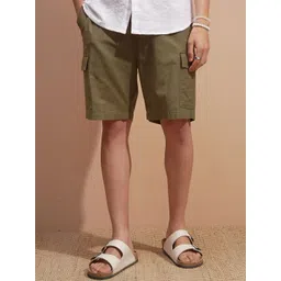 Highlander Men Loose Fit Elasticated Pull Up Cargo Shorts-picture-32