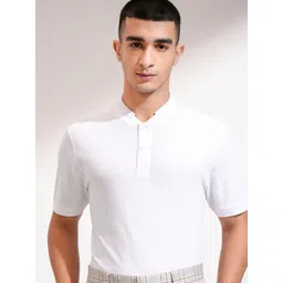 HIGHLANDER Men Mandarin Collar Slim Fit T-shirt-picture-37