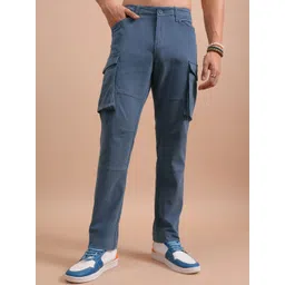 HIGHLANDER Men Mid-Rise Cotton Cargos Trouser-picture-30