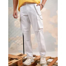 HIGHLANDER Men Mid-Rise Cotton Chinos Trousers-picture-32