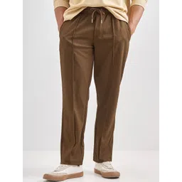 HIGHLANDER Men Mid-Rise Relaxed Fit Cotton Trousers-image-45