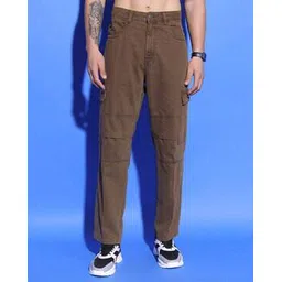 highlander Men Mid-Rise Straight Cargo Jeans-picture-30