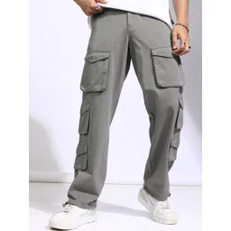 HIGHLANDER Men Mid-Rise Straight Fit Cargo Trousers-picture-24