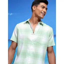HIGHLANDER Men Opaque Checked Casual Shirt-picture-23